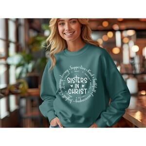 Sisters In Christ Sweatshirt, Sisters Matching T-shirt, Bible Verse Hoodie